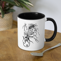 ATRIXU BLACK & WHITE COLLECTION COFFEE MUG - white/black