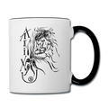 ATRIXU BLACK & WHITE COLLECTION COFFEE MUG - white/black