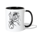 ATRIXU BLACK & WHITE COLLECTION COFFEE MUG - white/black