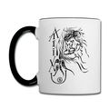 ATRIXU BLACK & WHITE COLLECTION COFFEE MUG - white/black