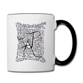 ATRIXU BLACK & WHITE COLLECTION COFFEE MUG - white/black