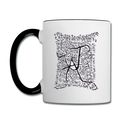 ATRIXU BLACK & WHITE COLLECTION COFFEE MUG - white/black