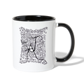 ATRIXU BLACK & WHITE COLLECTION COFFEE MUG - white/black