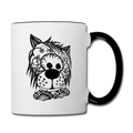 ATRIXU BLACK & WHITE COLLECTION COFFEE MUG - white/black