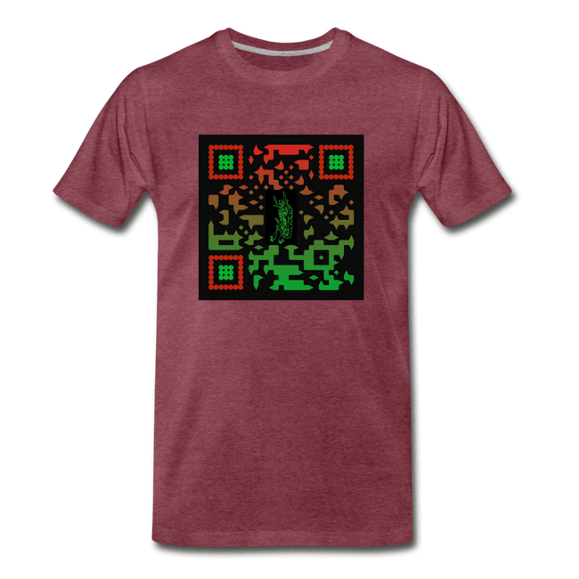 QR CODE ATRIXU COLLECTION MEN'S - heather burgundy