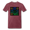 QR CODE ATRIXU COLLECTION MEN'S - heather burgundy