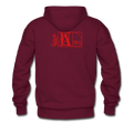 QR CODE ATRIXU HOODIE COLLECTION - burgundy