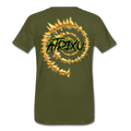 "SKELLER's VORTEX" - olive green