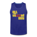 "ALL VAXXED OUT" Men’s Premium Tank - royal blue