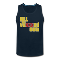 "ALL VAXXED OUT" Men’s Premium Tank - deep navy