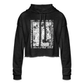 BLACK & WHITE COLLECTION Women's Cropped Hoodie - deep heather