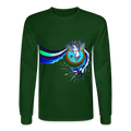 LYD COLLECTION "ZAFIRA" Men's Long Sleeve T-Shirt - forest green