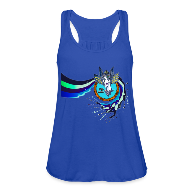 LYD COLLECTION "ZAFIRA" Women's Flowy Tank Top by Bella - royal blue