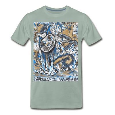 Mushroom Cat "Should I Wear a Hat" - steel green