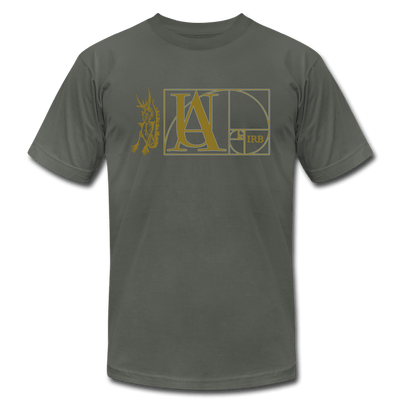 "Atrix Universe Defined" Metallic Gold & Silver Flex Print - asphalt