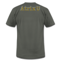 "Atrix Universe Defined" Metallic Gold & Silver Flex Print - asphalt