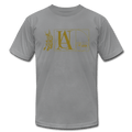 "Atrix Universe Defined" Metallic Gold & Silver Flex Print - slate
