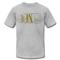 "Atrix Universe Defined" Metallic Gold & Silver Flex Print - heather gray