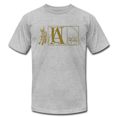 "Atrix Universe Defined" Metallic Gold & Silver Flex Print - heather gray