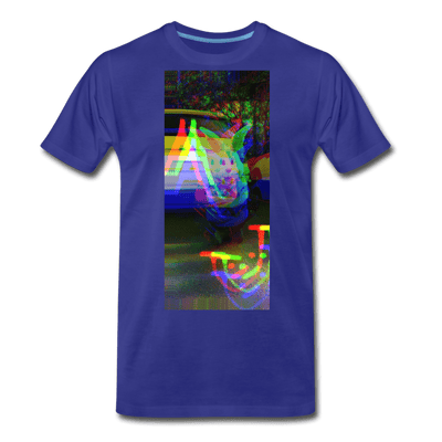 Glitch - royal blue