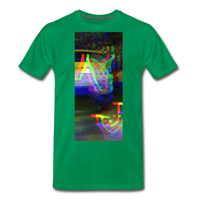 Glitch - kelly green