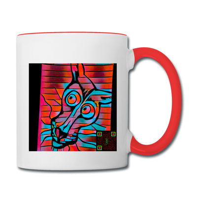 AtrixU High Cat Coffee Mug - white/red