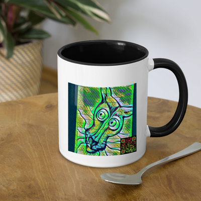 AtrixU High Cat Coffee Mug - white/black