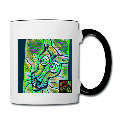 AtrixU High Cat Coffee Mug - white/black