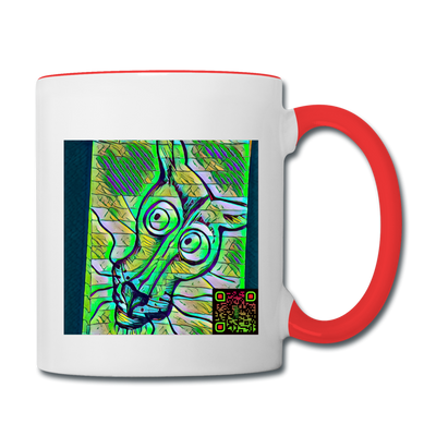 AtrixU High Cat Coffee Mug - white/red