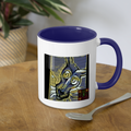 AtrixU High Cat Coffee Mug - white/cobalt blue