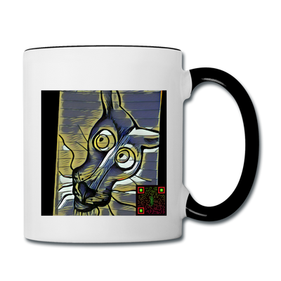 AtrixU High Cat Coffee Mug - white/black