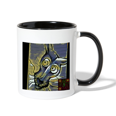 AtrixU High Cat Coffee Mug - white/black