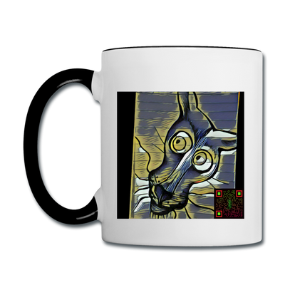 AtrixU High Cat Coffee Mug - white/black