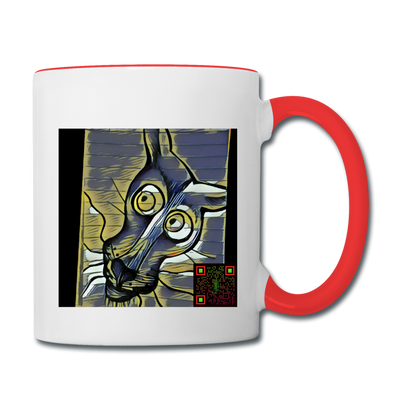 AtrixU High Cat Coffee Mug - white/red