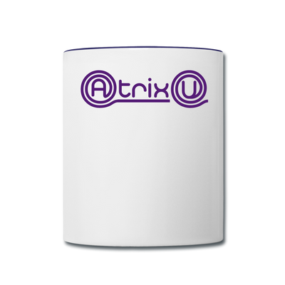 AtrixU High Cat Coffee Mug - white/cobalt blue