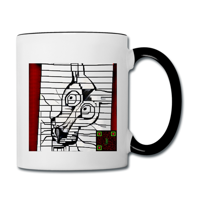 AtrixU High Cat Coffee Mug - white/black