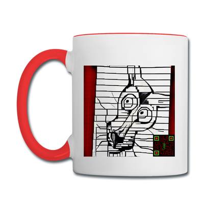 AtrixU High Cat Coffee Mug - white/red