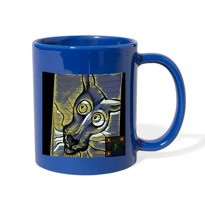 AtrixU High Cat Coffee Mug - royal blue