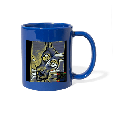 AtrixU High Cat Coffee Mug - royal blue