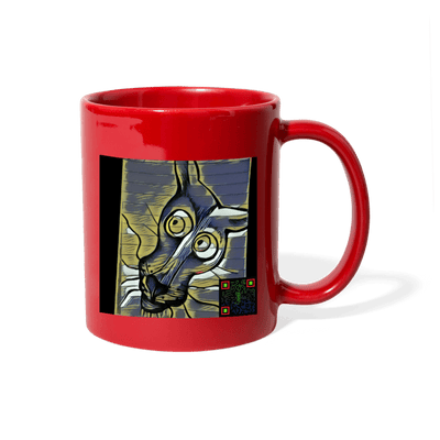 AtrixU High Cat Coffee Mug - red