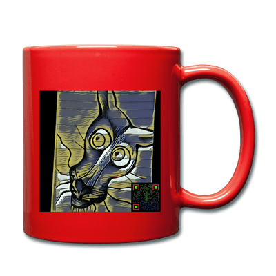AtrixU High Cat Coffee Mug - red