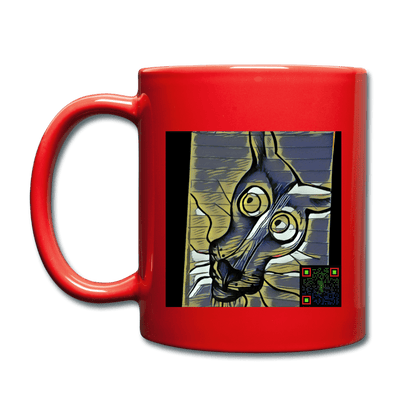 AtrixU High Cat Coffee Mug - red