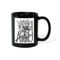 ATRIXU BLACK & WHITE COLLECTION COFFEE MUG - black