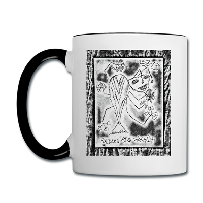 ATRIXU BLACK & WHITE COLLECTION COFFEE MUG - white/black