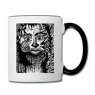 ATRIXU BLACK & WHITE COLLECTION COFFEE MUG - white/black