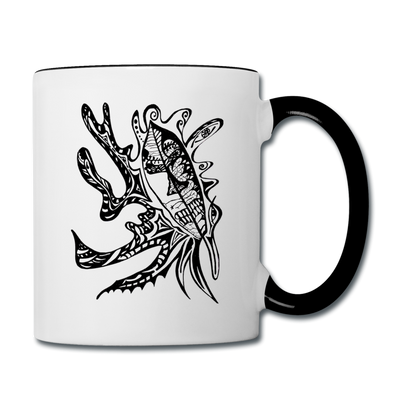 ATRIXU BLACK & WHITE COLLECTION COFFEE MUG - white/black