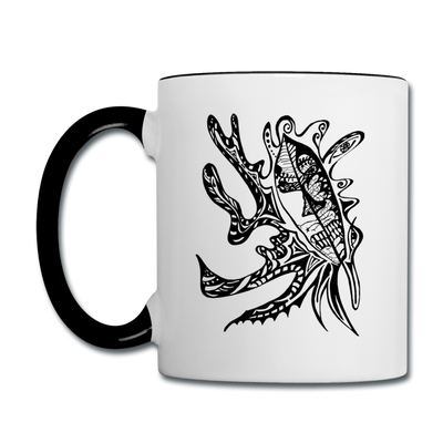 ATRIXU BLACK & WHITE COLLECTION COFFEE MUG - white/black
