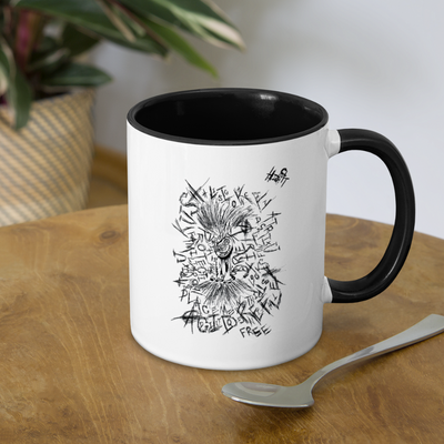 ATRIXU BLACK & WHITE COLLECTION COFFEE MUG - white/black