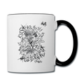 ATRIXU BLACK & WHITE COLLECTION COFFEE MUG - white/black