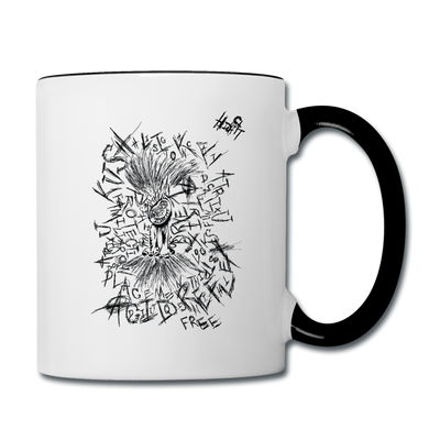 ATRIXU BLACK & WHITE COLLECTION COFFEE MUG - white/black